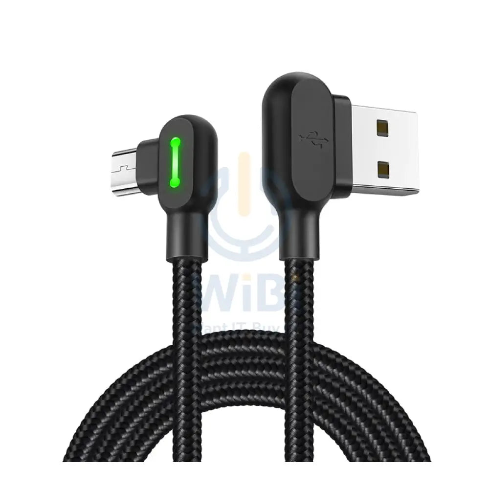 Mcdodo 90 Degree Light Cable - 1.2 Meters / Micro-USB / Black
