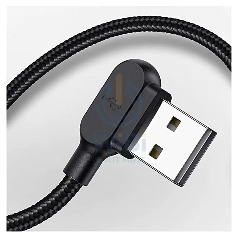Mcdodo 90 Degree Light Cable - 1.2 Meters / Micro-USB / Black