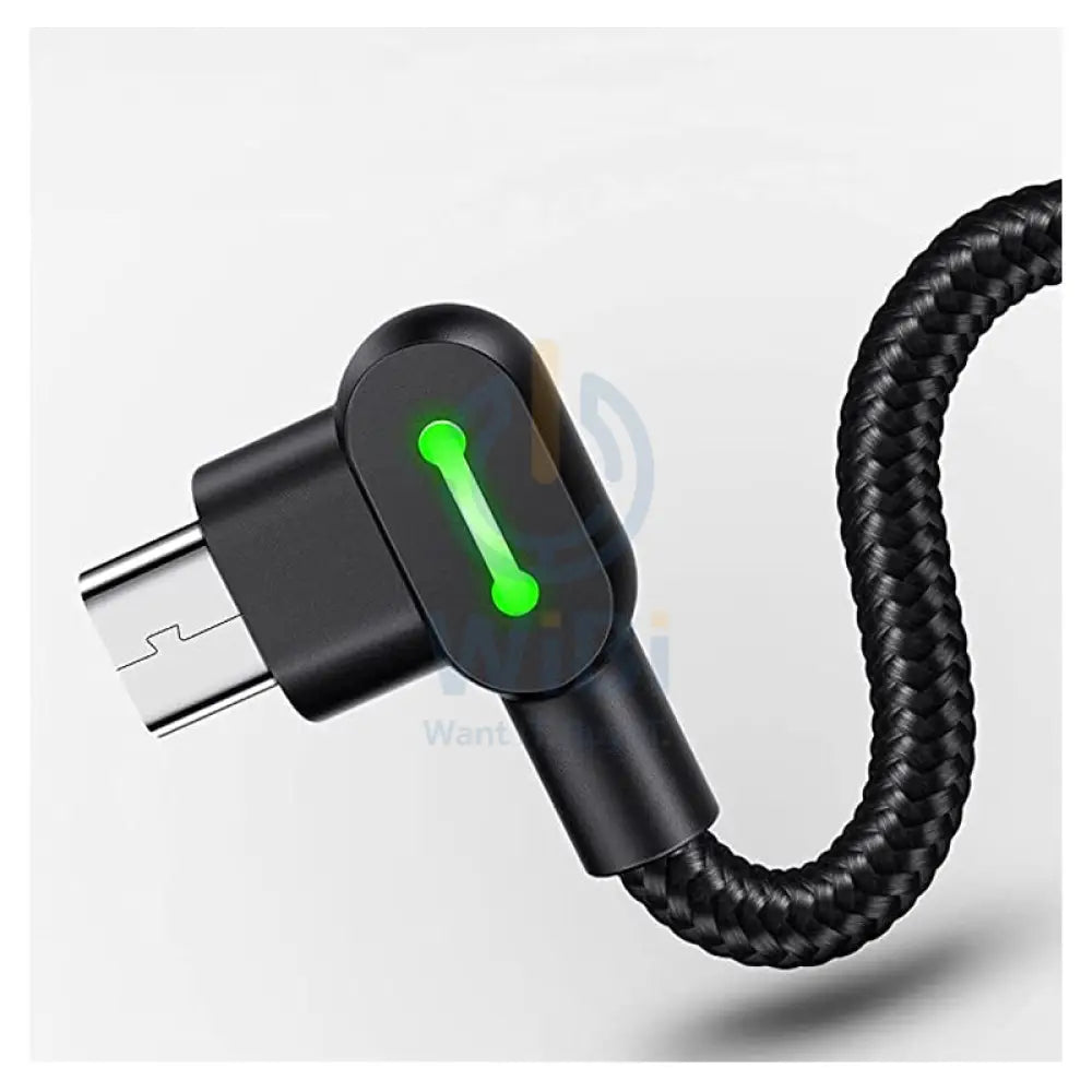 Mcdodo 90 Degree Light Cable - 1.2 Meters / Micro-USB / Black