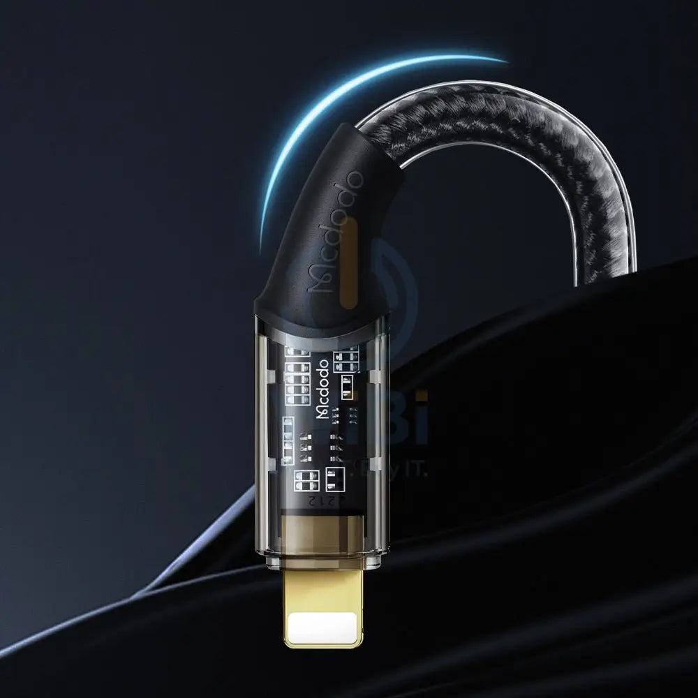 Mcdodo CA159 1.2M 36W PD to Lightning Transparent Cable Accessories > Mobiles & Tablets > Tablets