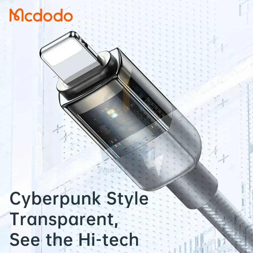Mcdodo CA316 1.2M 36W PD to Lightning Led Indicator Cable Accessories > Mobiles & Tablets > Tablets