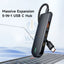 Mcdodo HU 143 5 in 1 USB C Hub Black Accessories > USB Hub