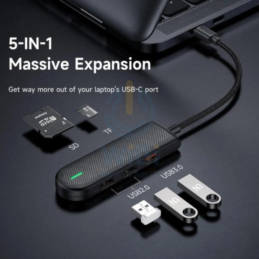 Mcdodo HU 143 5 in 1 USB C Hub Black Accessories > USB Hub
