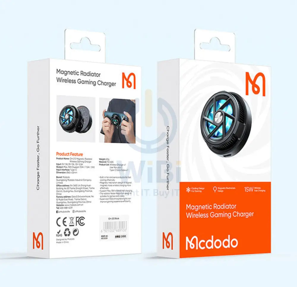 Mcdodo Magnetic Wireless Gaming Charger With Cooling Fan Accessories > Power Adapters