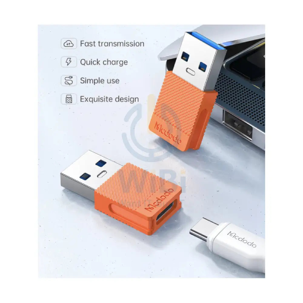 Mcdodo OTG Converter - USB-C To USB-A / Orange Accessories > Cables & Converters