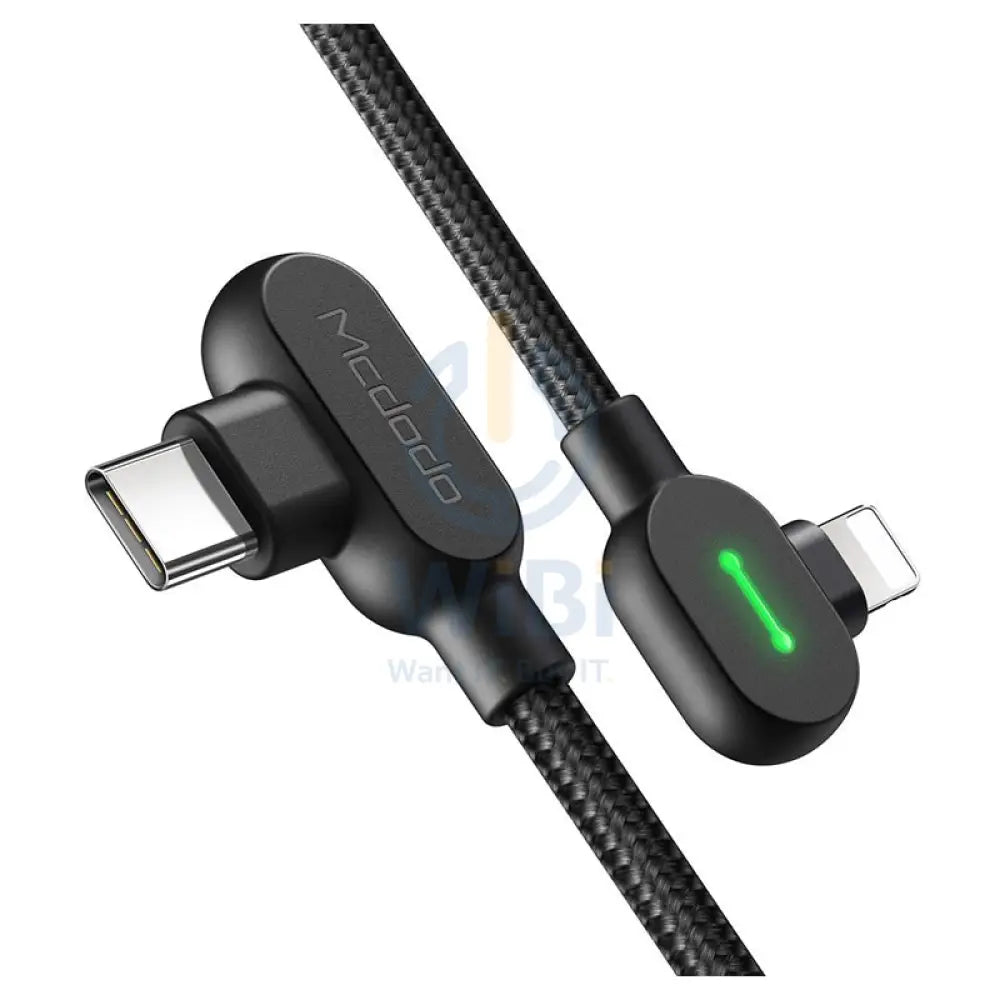 Mcdodo PD Fast Charge Data Cable - USB-C To Lightning / 1.8 Meters / Black