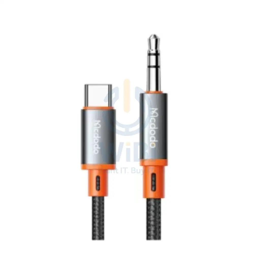Mcdodo USB-C to 3.5mm AUX Jack Cable – USB-C to 3.5mm 1.2 Meters Black CA-0500 Accessories > Cables & Converters >