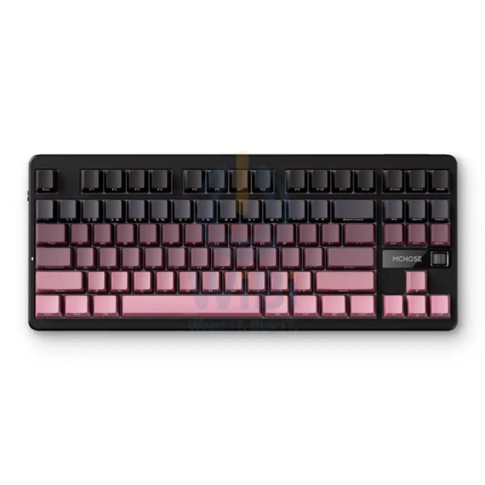 MCHOSE G87 Wireless Mechanical Keyboard - 10,000mAh / Wireless - Black Pink Accessories > Keyboard & Mouse