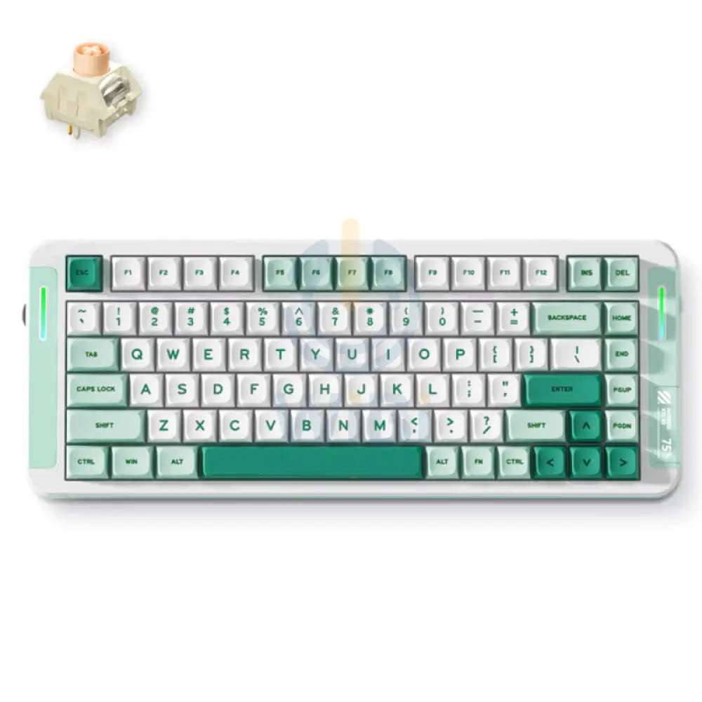 MCHOSE X75 V2 Custom Mechanical Keyboard - 4000mAh / Green Accessories > Keyboard & Mouse