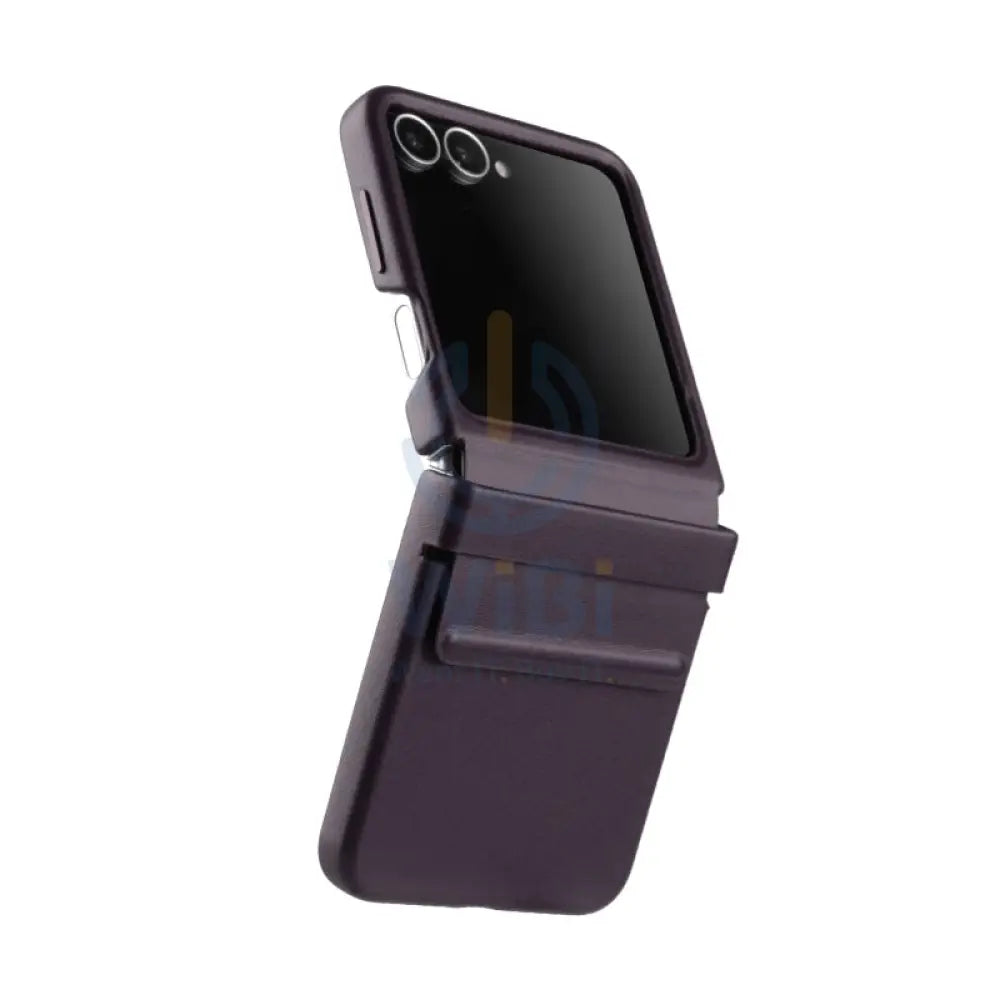 Melkco Origin Series PU Leather Regal Snap Pro Case - Samsung Galaxy Flip 6 / Dark Purple Accessories > Mobiles &