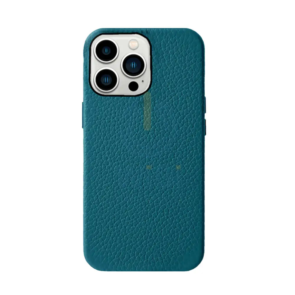 Melkco Paris Premium Leather Case For iPhone 13 Pro Max - Lake Blue Accessories > Mobiles & Tablets