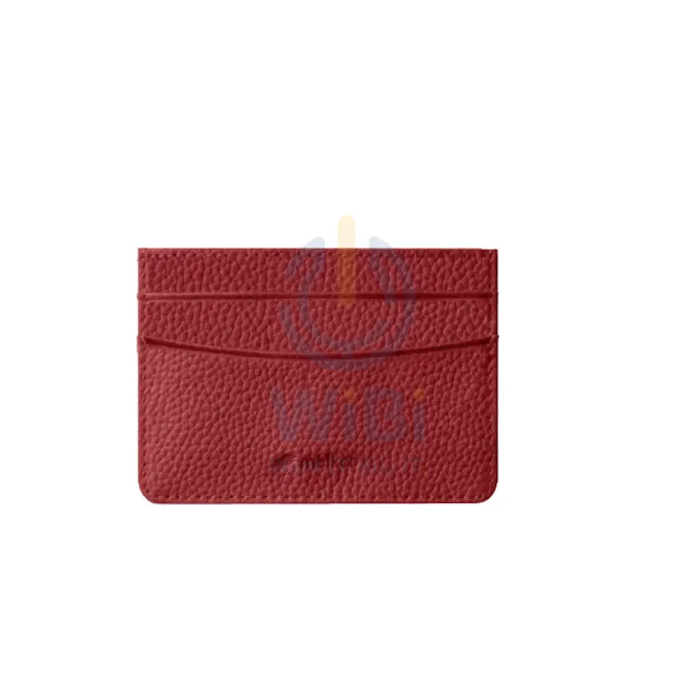 Melkco Premium Leather Card Holder - Red Accessories > Mobiles & Tablets