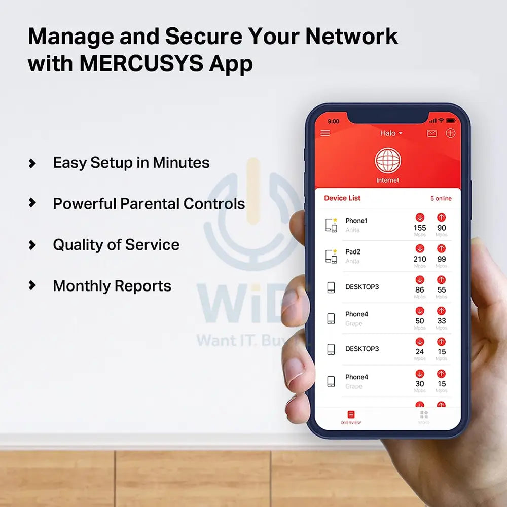 Mercusys H80X AX3000 Whole Home Mesh Wi-Fi 6 System - 2.4 GHz 5 GHz / White Networking Products > Wireless Access Point
