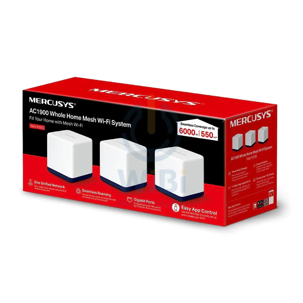 Mercusys H80X AX3000 Whole Home Mesh Wi-Fi 6 System - 2.4 GHz 5 GHz / White Networking Products > Wireless Access Point