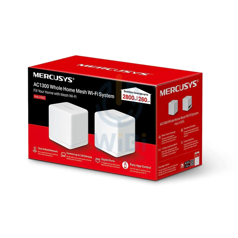 Mercusys H80X AX3000 Whole Home Mesh Wi-Fi 6 System - 2.4 GHz 5 GHz / White Networking Products > Wireless Access Point