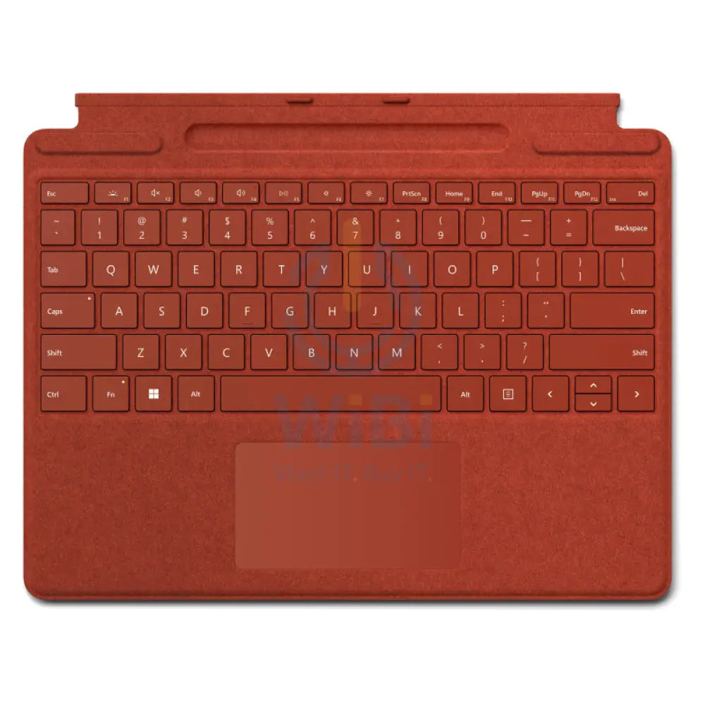 Microsoft Surface Pro Signature Keyboard with Slim Pen 2 - Magnetic / Arabic/English / Poppy Red - Keyboard Accessories