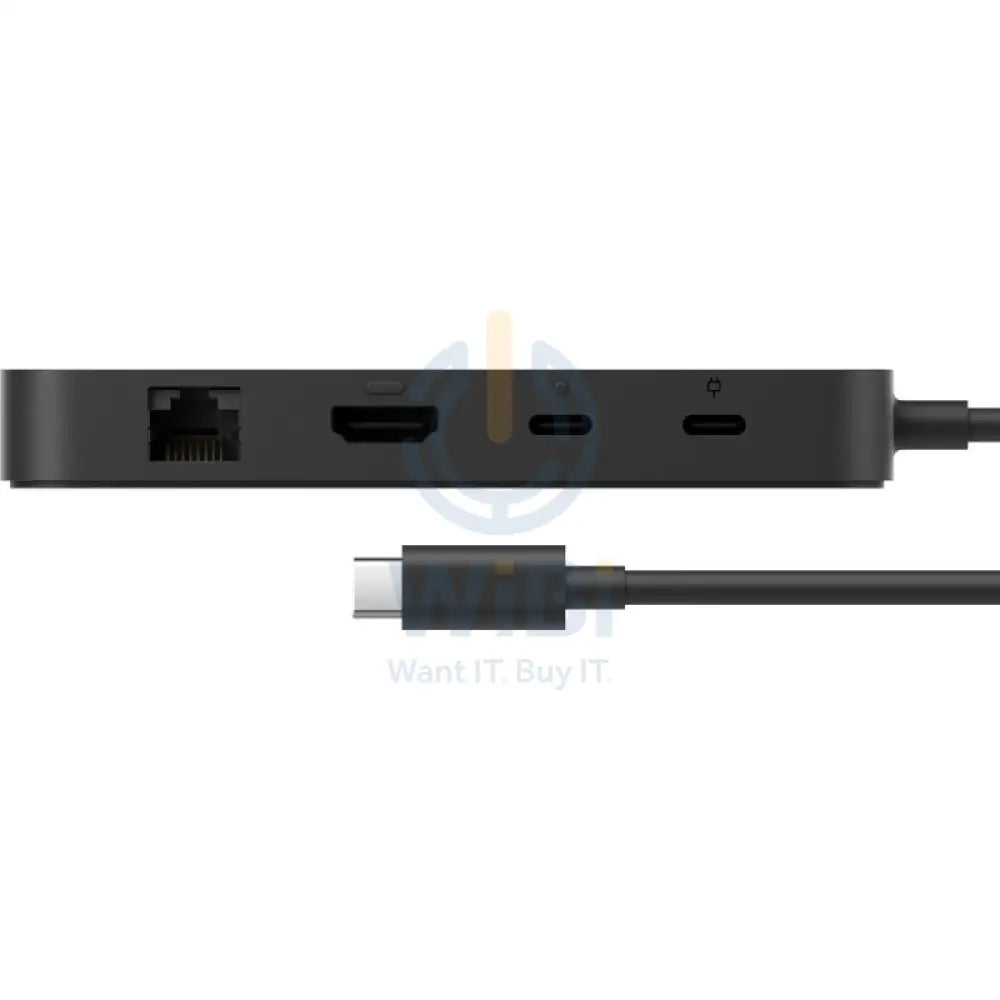 Microsoft Surface USB4 Dock - USB Type-C / USB-A 3.2 Gen 2 / HDMI 2.1 / Gigabit Ethernet - Black Accessories > Docking