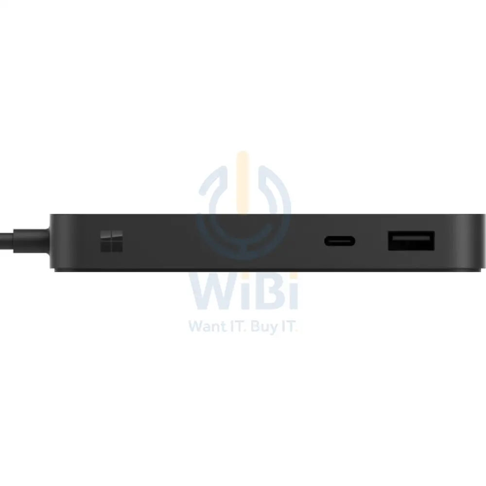 Microsoft Surface USB4 Dock - USB Type-C / USB-A 3.2 Gen 2 / HDMI 2.1 / Gigabit Ethernet - Black Accessories > Docking
