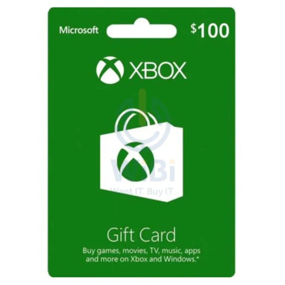 Microsoft XBOX CARD 100$ (US) Digital Cards