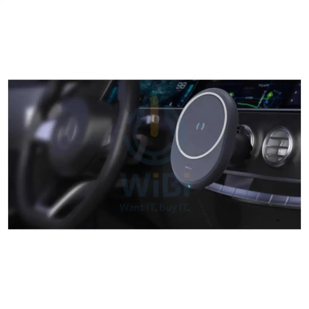 MiLi Mag Carmate 15W Magnetic Fast Wireless Charging Car Mount - Black Accessories > Mobiles & Tablets > Mobiles > Car