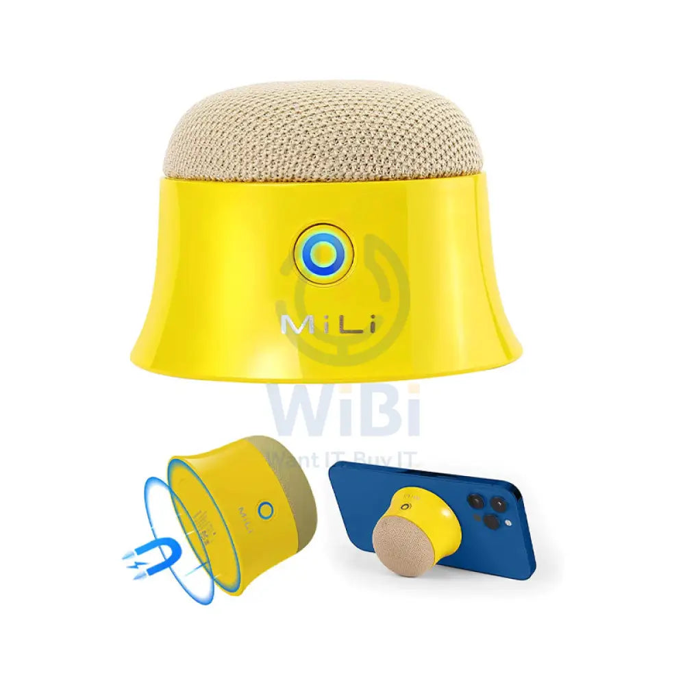 MiLi Mag Soundmate Mini MagSafe Bluetooth Speaker - Yellow Accessories > Audio > Speakers