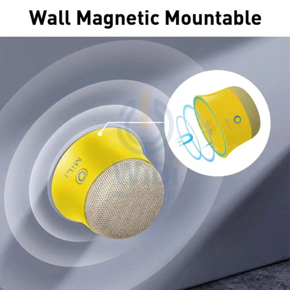 MiLi Mag Soundmate Mini MagSafe Bluetooth Speaker - Yellow Accessories > Audio > Speakers