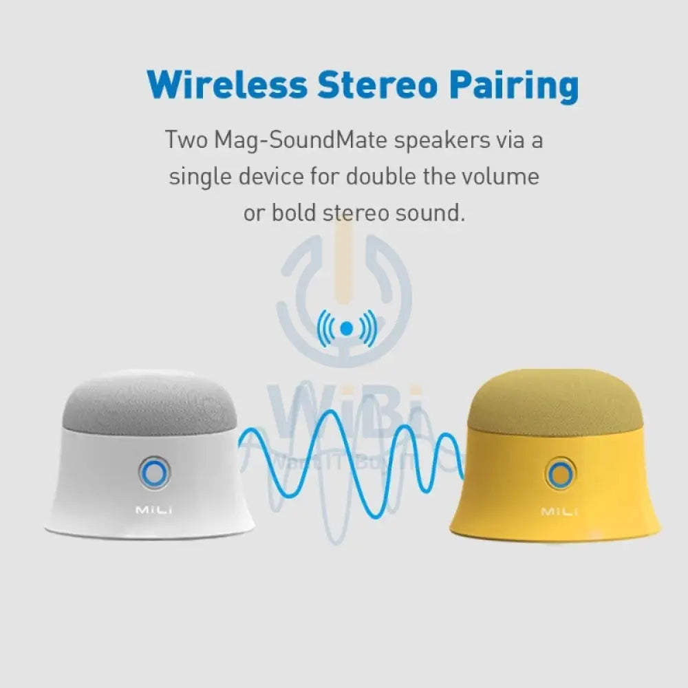 MiLi Mag Soundmate Mini MagSafe Bluetooth Speaker - Yellow Accessories > Audio > Speakers