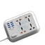 MOXOM 4 Anti-Static Power Socket - 4 Socket / USB-C / White Accessories > Power > Power Protection > Surge Protector