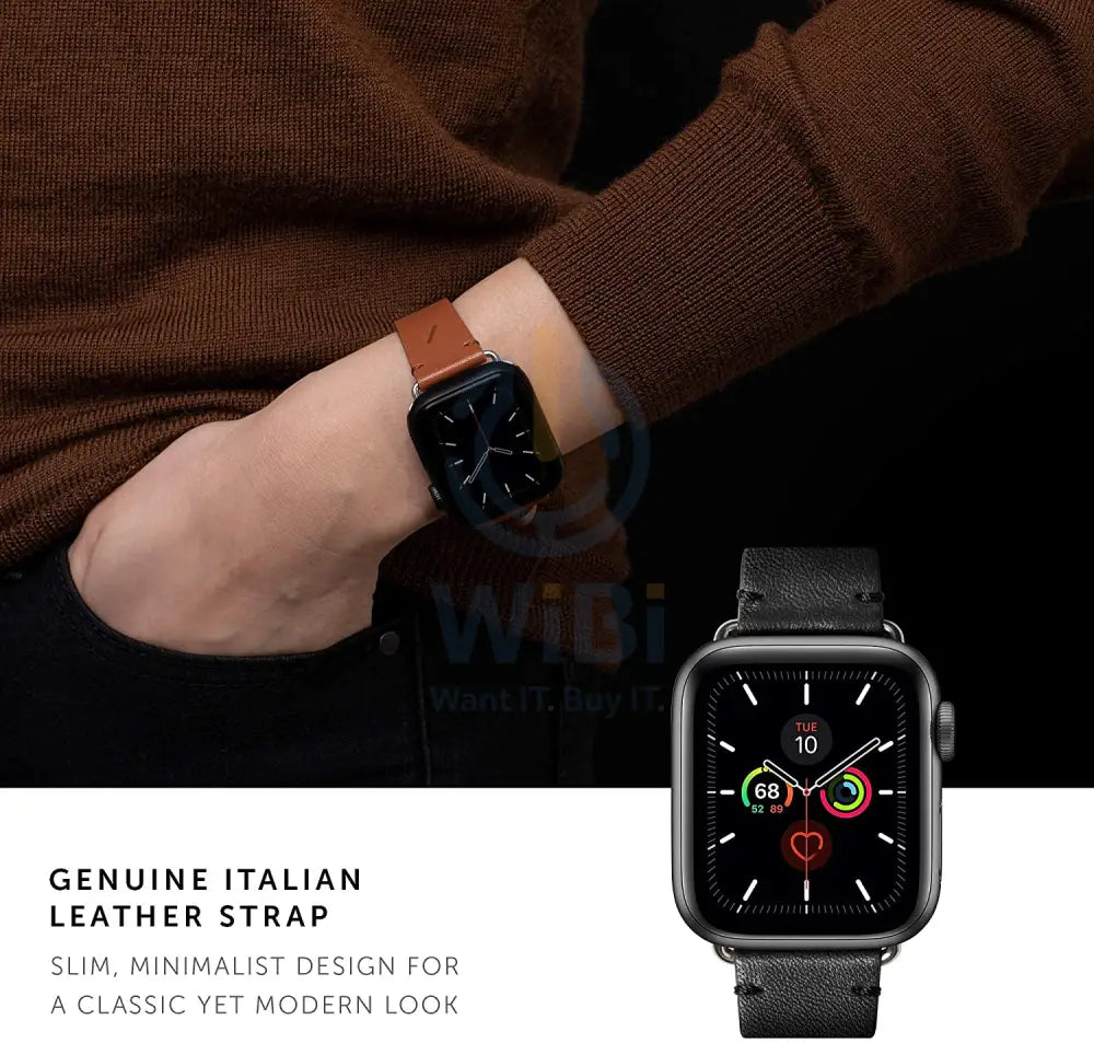 Native Union Apple Watch 45/44/42mm/Ultra Classic Straps - Black Accessories > Smart Watches