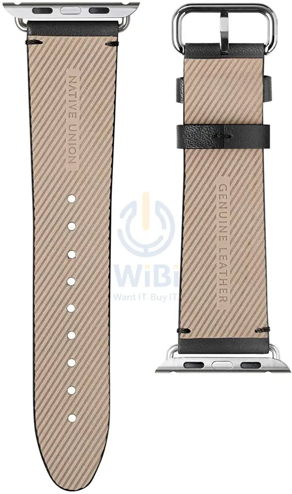 Native Union Apple Watch 45/44/42mm/Ultra Classic Straps - Black Accessories > Smart Watches