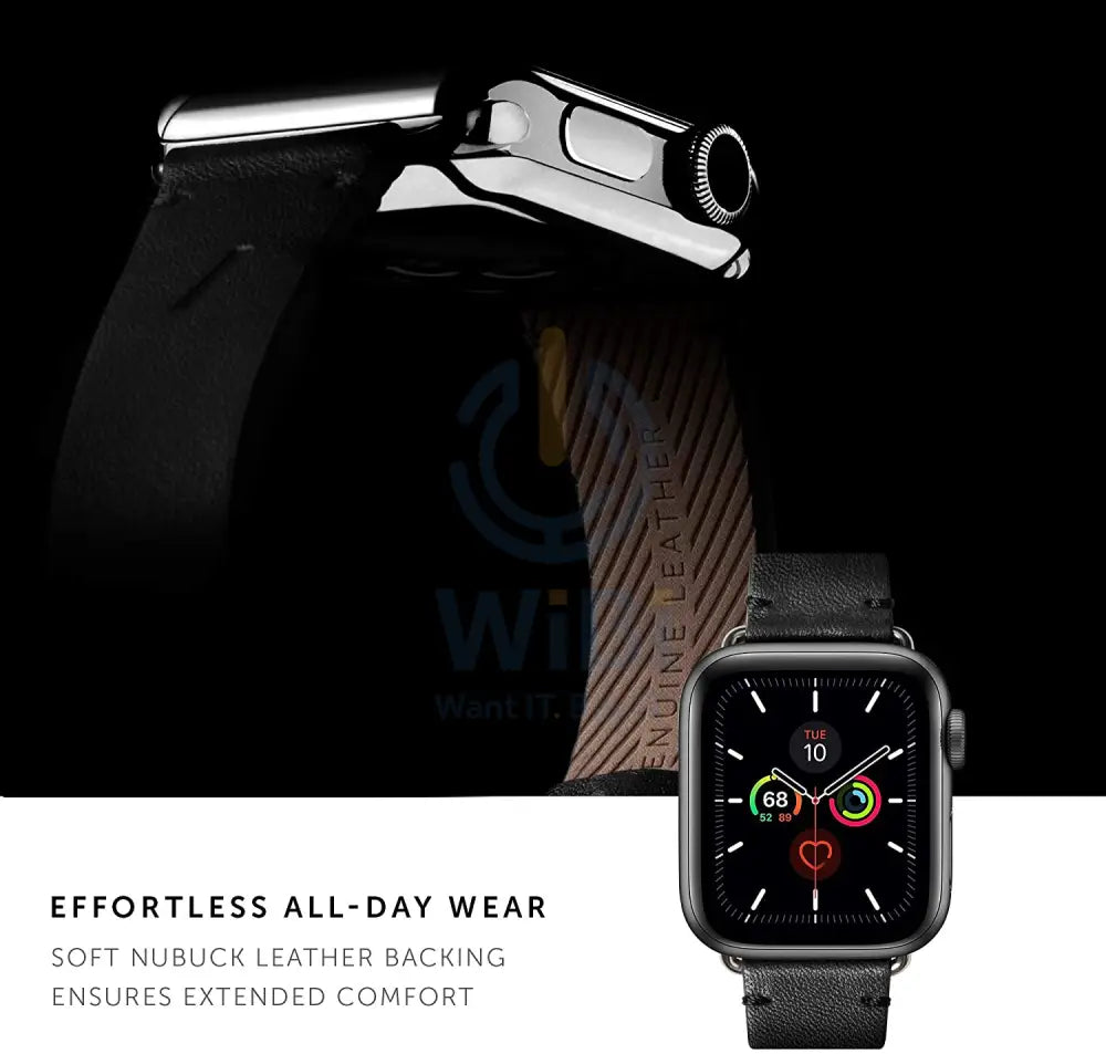 Native Union Apple Watch 45/44/42mm/Ultra Classic Straps - Black Accessories > Smart Watches