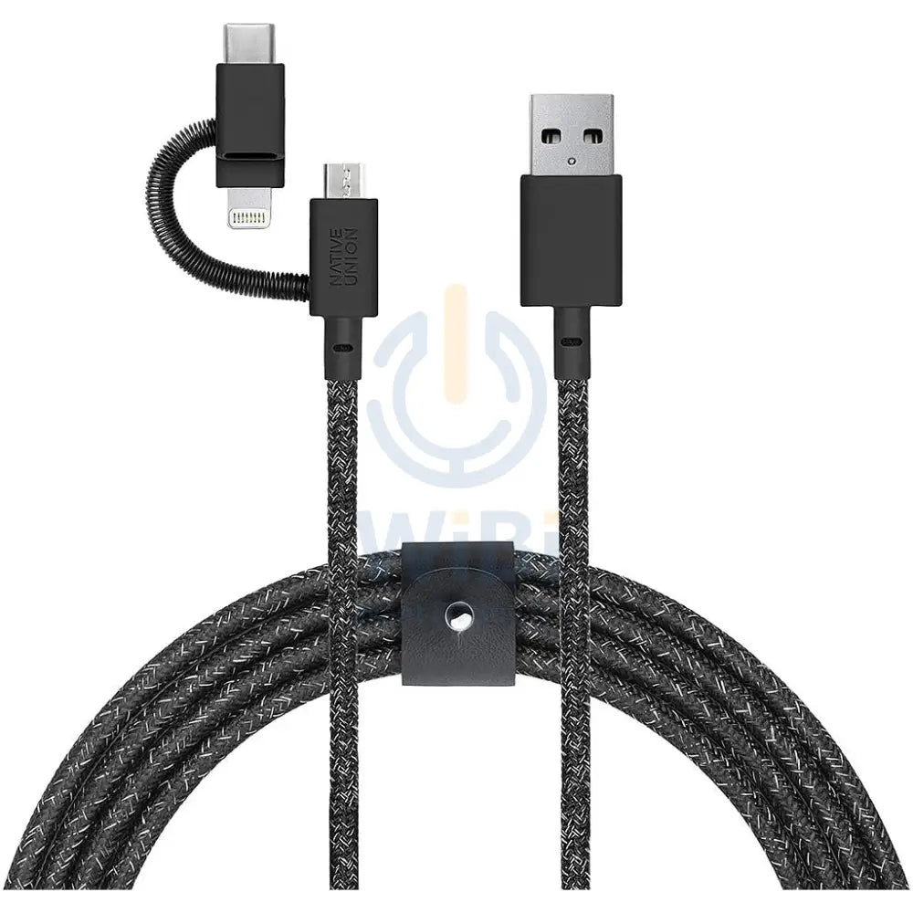 Native Union Belt Cable Universal 2M - Cosmos Black Accessories > Cables & Converters > Cables