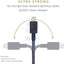 Native Union Belt Cable USB A to Lightning 1.2M - Indigo Accessories > Cables & Converters > Cables