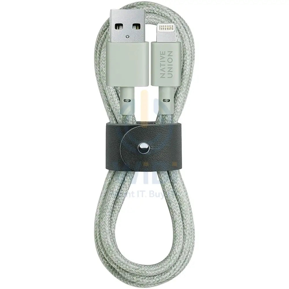 Native Union Belt Cable - USB A to Lightning 1.2M - Sage Accessories > Cables & Converters > Cables