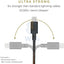 Native Union Belt Cable USB-C to Lightning 1.2M - Cosmos Black Accessories > Cables & Converters > Cables