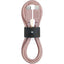 Native Union Belt Cable USB-C to Lightning 1.2M - Rose Accessories > Cables & Converters > Cables
