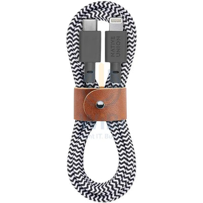 Native Union Belt Cable USB-C to Lightning 1.2M - Zebra Accessories > Cables & Converters > Cables
