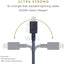 Native Union Belt Cable XL USB-C to Lightning 3M - Indigo Accessories > Cables & Converters > Cables