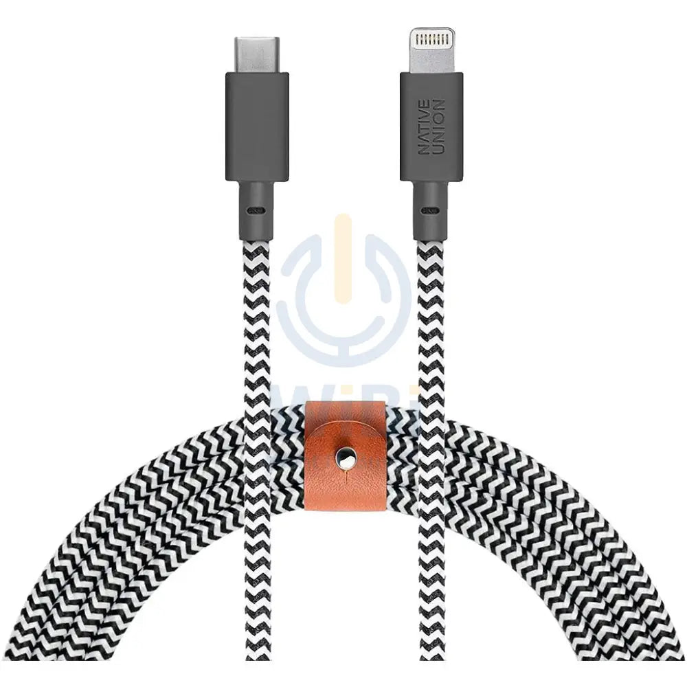 Native Union Belt Cable XL USB-C to Lightning 3M - Zebra Accessories > Cables & Converters > Cables