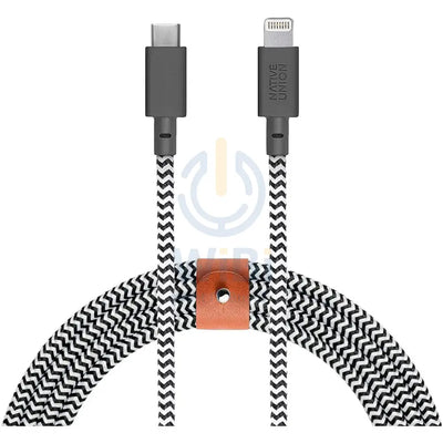 Native Union Belt Cable XL USB-C to Lightning 3M - Zebra Accessories > Cables & Converters > Cables