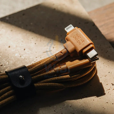 Native Union Belt Duo Cable - Type C / Lightning / 1.5 Meter / Kraft Accessories > Cables & Converters > Cables
