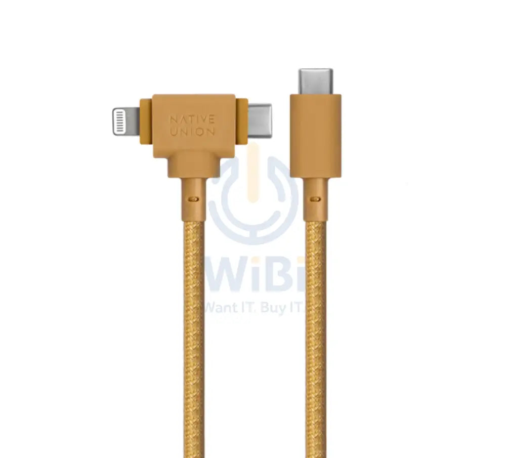 Native Union Belt Duo Cable - Type C / Lightning / 1.5 Meter / Kraft Accessories > Cables & Converters > Cables