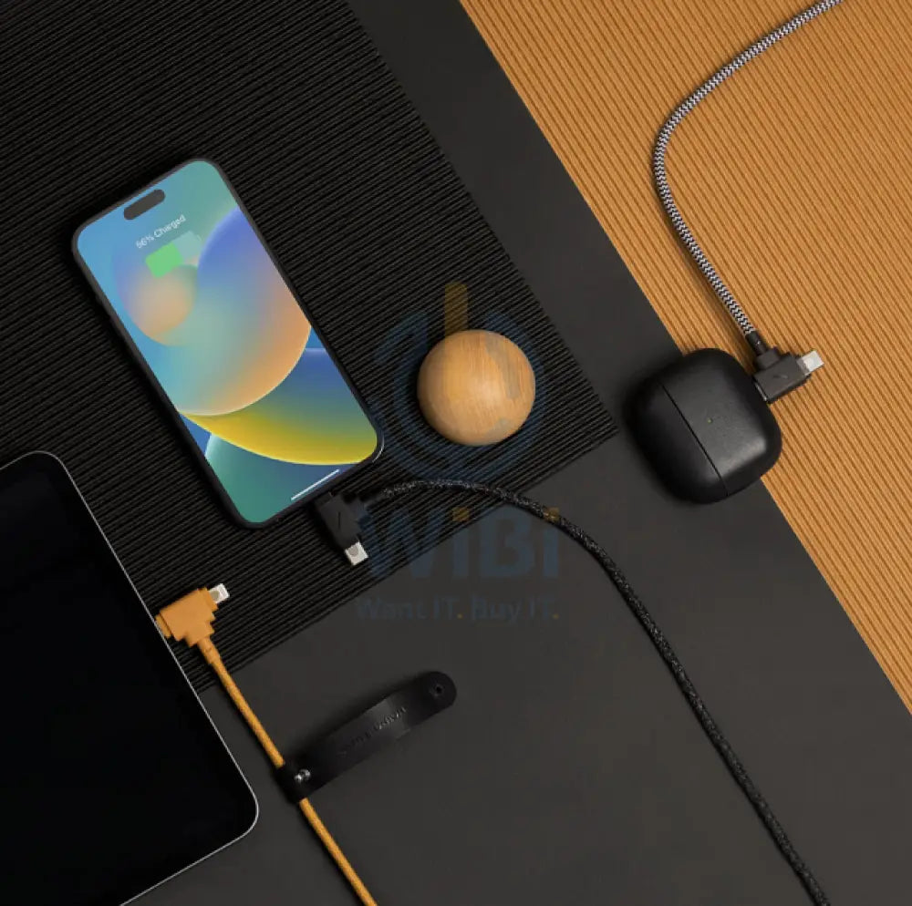 Native Union Belt Duo Cable - Type C / Lightning / 1.5 Meter / Kraft Accessories > Cables & Converters > Cables