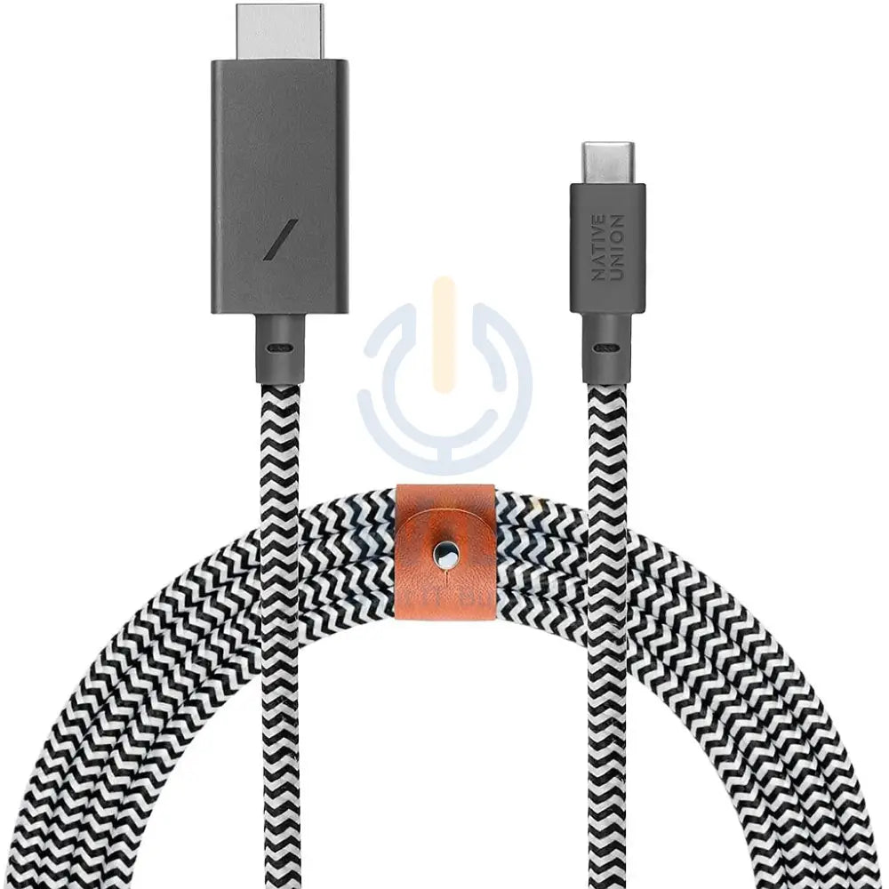Native Union Belt HDMI Cable - USB-C To HDMI - Zebra Accessories > Cables & Converters > HDMI Cables