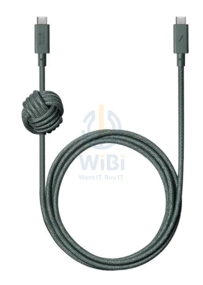 Native Union Cable-C To C 3M Anchor - slate Green Accessories > Cables & Converters > Cables