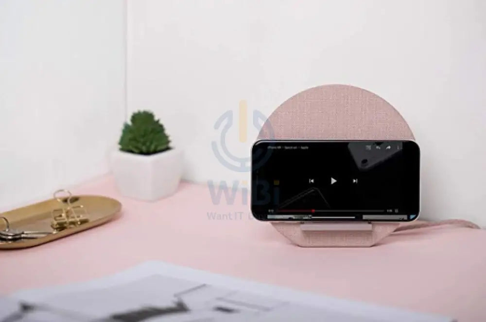 Native Union Dock Wireless Charger Fabric - Rose Accessories > Mobiles & Tablets > Mobiles > Mobile Holder / Stands