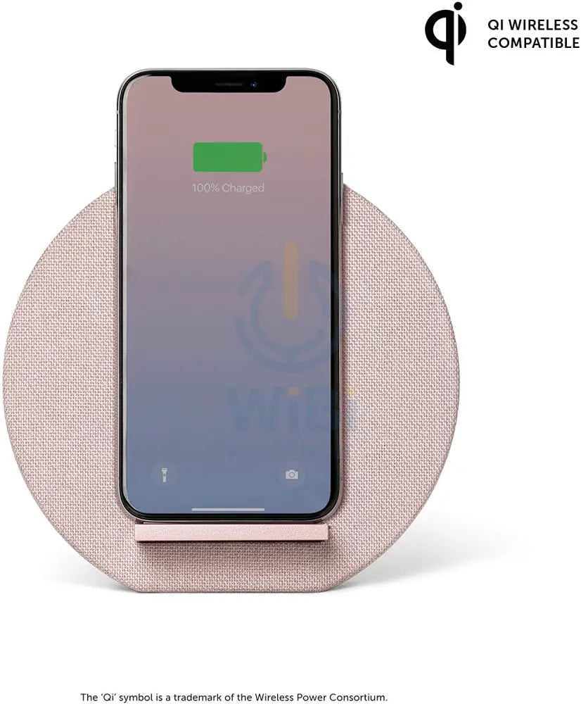 Native Union Dock Wireless Charger Fabric - Rose Accessories > Mobiles & Tablets > Mobiles > Mobile Holder / Stands