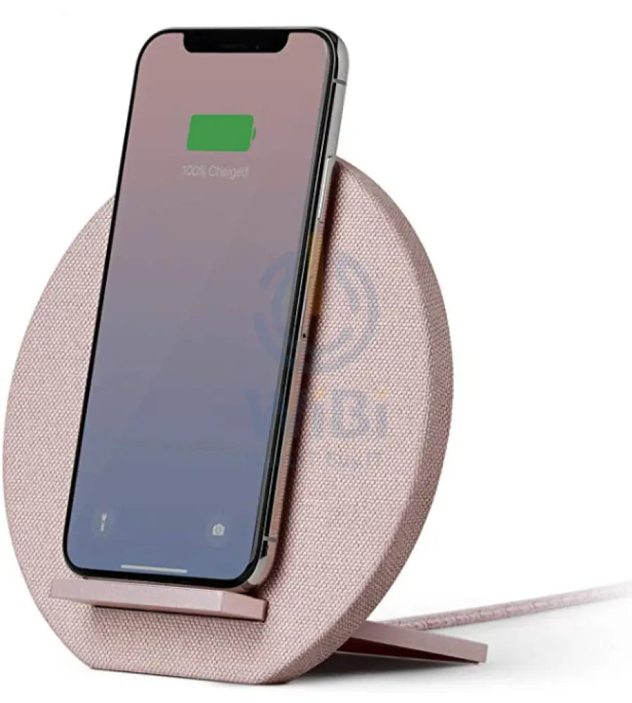 Native Union Dock Wireless Charger Fabric - Rose Accessories > Mobiles & Tablets > Mobiles > Mobile Holder / Stands