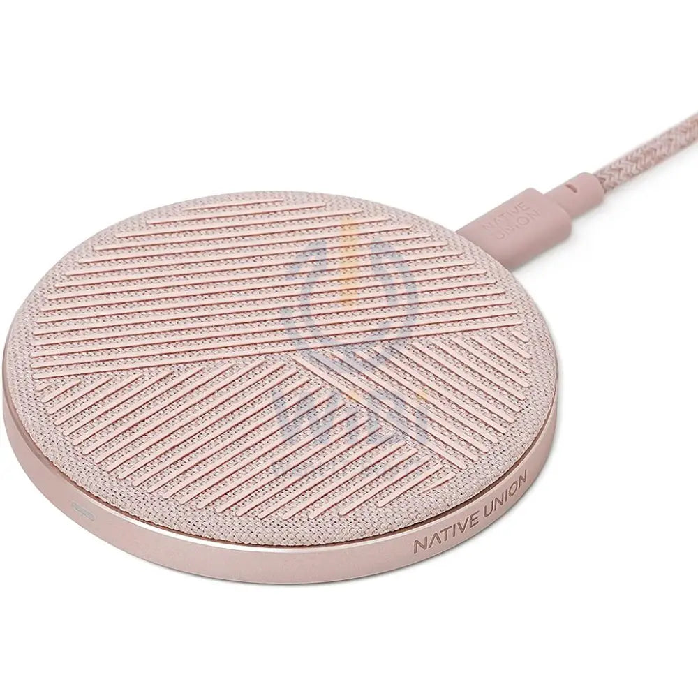 Native Union Drop Wireless Charger Fabric - Rose Accessories > Power Adapters