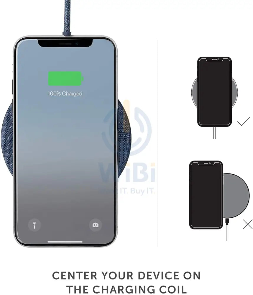 Native Union Drop Wireless Charger Fabric V2 - Indigo Accessories > Power Adapters